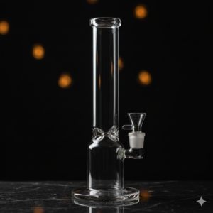 Straight Tube Glass Bong